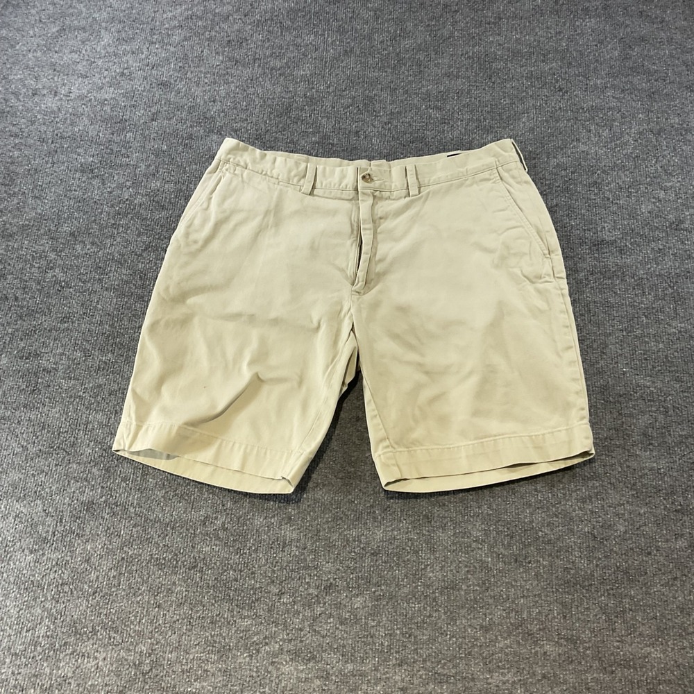Polo Ralph Lauren Mens Classic Fit 9 Inch Chino Shorts Tan Khaki Size 36